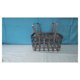 Metal Decorative Basket 13.5" wide x 7.5" tall x