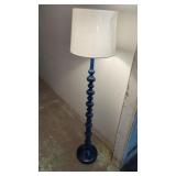 New Navy Blue Stacked Ball Floor Lamp