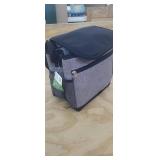 NEW 12 Can Cooler Bag, Black & Grey