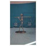 Halloween  Metal Skeleton Decoration  Candy Dish