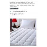 NEW Full Size Mattress Pad/Cover Pillow Top,