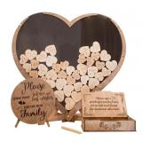 NEW Heart Shaped Wedding Guest Book Alternative,