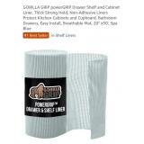 NEW GORILLA GRIP Drawer/Shelf/Cabinet Liner, 20"