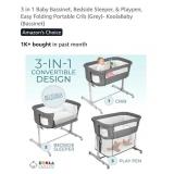 NEW 3 in 1 Baby Bassinet, Bedside Sleeper, &