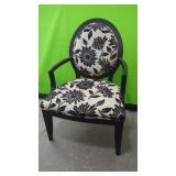 Estate. Very Nice Black Upholstered Side Chair