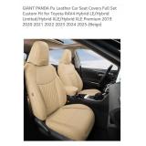 NEW Full Set PU Leather Car Seat Covers Custom