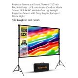 120" Projector Screen, Stand & Carrying Case