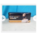 NEW 50 Ct Disposable Face Masks, Black