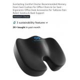 Everlasting Comfort Memory Foam Seat Cushion w/