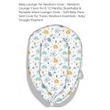 NEW Baby Lounger, 0-12 Months, Snuggle Elephant