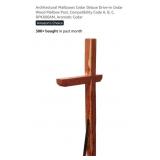 Cedar Wood Mailbox Post, Compatibility Code A, B,