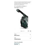 NEW Size Sm/Med G2 Full Face Snorkel Mask w/