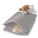 NEW 23" x 17" Cat Litter Mat, Grey