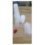 *LAST ONE* NEW 25 Sets of 16 oz Clear Plastic