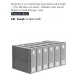 NEW 6 Pk Linen Closet Organizers & Storage -