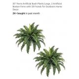 NEW 2 Artificial Boston Ferns, 35"