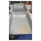 2 Heavy Commercial Grade 10" x13" Baking Pans.