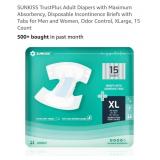 15 Ct XL Adult Diapers w/ Maximum Absorbency