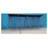 Industrial-Style Metal Shelf Unit w/ 9 Hooks,