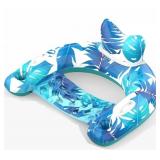 NEW Inflatable Pool Float Chair w/ Cupholders &