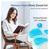 ZIKEE Thickened Seat Cushion, Ergonomic Memory