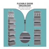 2-in-1 Over Door Organizer, Grey,  5 Shelves & 3