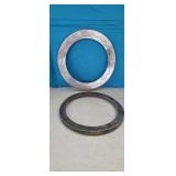 Set of 2 Pie Crust Shields, Aluminum, Estate,