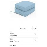 NEW Set of 2 Patio Chair Cushions w/ Ties, Handle