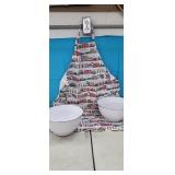 Cath Kidston Original London Apron w/ Pockets & 2