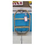 NWT Rattan Wall Shelf, 17" x 4" x 28"