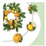NEW 12" Artificial Lemon Wreath*needs fluffed