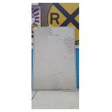 24" x 36" Canvas Plaster Wall Art Print w/ Frame,