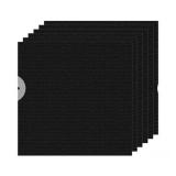 20 PCs Black Peel & Stick Carpet Squares 24" x