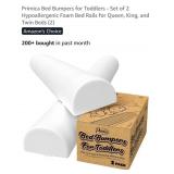 Set of 2 Foam Bed Bumpers w/ Non-Slip Bottom,