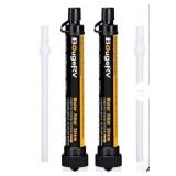 New 2 Pk BougeRV Personal Outdoor Water Filter &