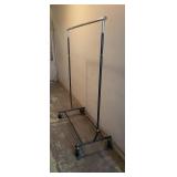 Rolling Garment Rack, Collapsible, 51"-73"x 66"T
