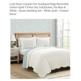 3 Pc Full/Queen Size Cotton Quilt & 2 Shams,