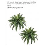 NEW 2 Artificial Boston Ferns, 35"