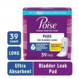NEW 39 Ct Poise Incontinence & Postpartum Pads