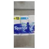 NEW 6 Double Rolls Paper Towels, Sparkle