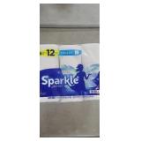 NEW 6 Double Rolls Paper Towels, Sparkle