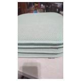 4 Gorilla Grip Chair Cushions 16" x 16" aprox
