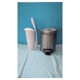 Bathroom Trash Can & Clorox Toilet Brush