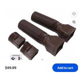 2 New Rain Gutter Downspout Extensions Flexible
