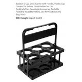 NEW 6 Cup Drink Carrier w/ Handle, Portable,