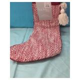 (2) New Nicole Miller Christmas Stockings 8" x