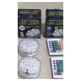 2 New Color Changing Submersible LED Lights &
