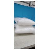 2 Pk 18" x 18" Pillow Inserts, White *appears