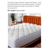 NEW Queen Size Fitted Mattress Pad w/ Deep 18"