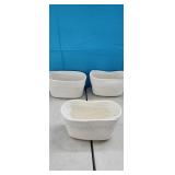 3 Pk Cotton Rope Woven Storage Baskets, White,